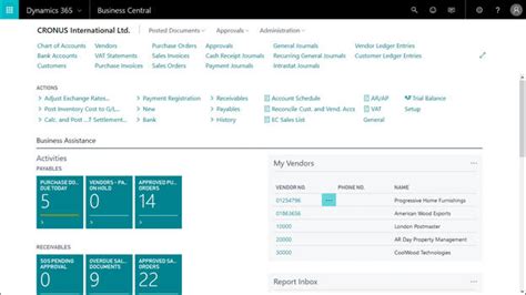 microsoft dynamics 365 business central|Financial management (contains video) .